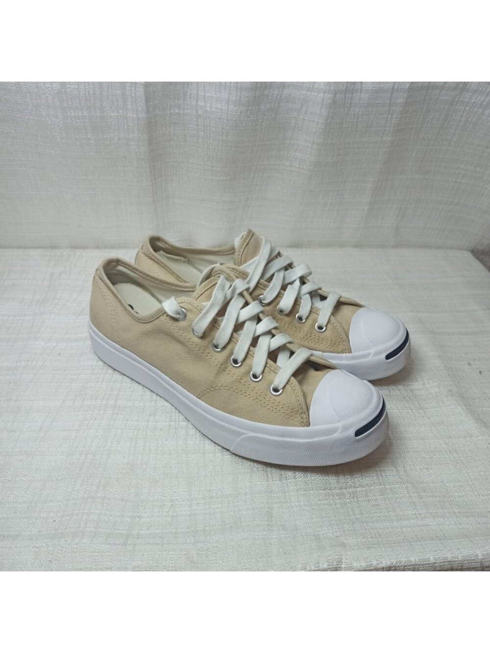 CONVERSE Jack Purcell Low Oat Milk Beige Canvas Shoes A11569C Mens 6.5 Womens 8